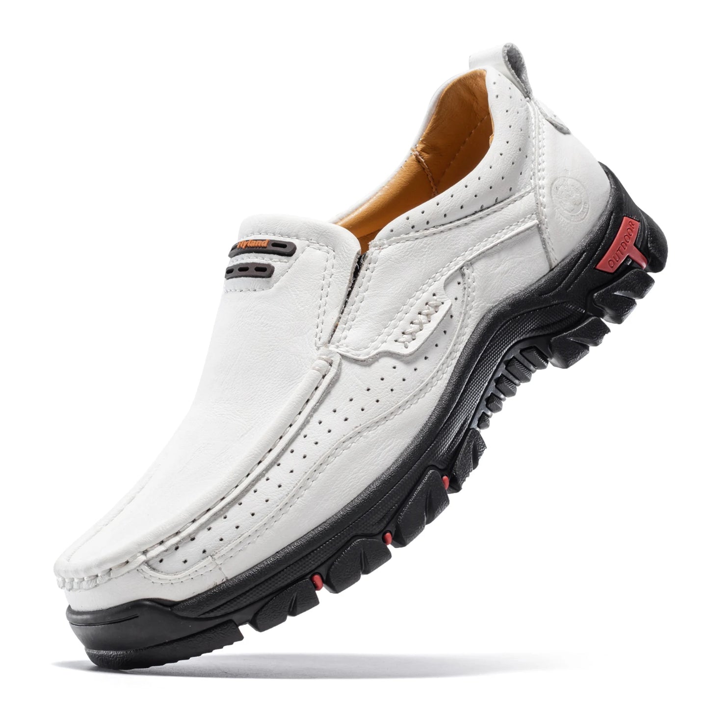 FLYLAND Original Men'S Loafers Handmade Shoes Business Casual Shoes Slip-On Ankle Boots Dress Boots