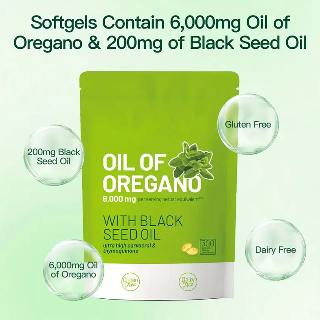 Quit Mood Oregano Oil With Black Seed Oil Capsules