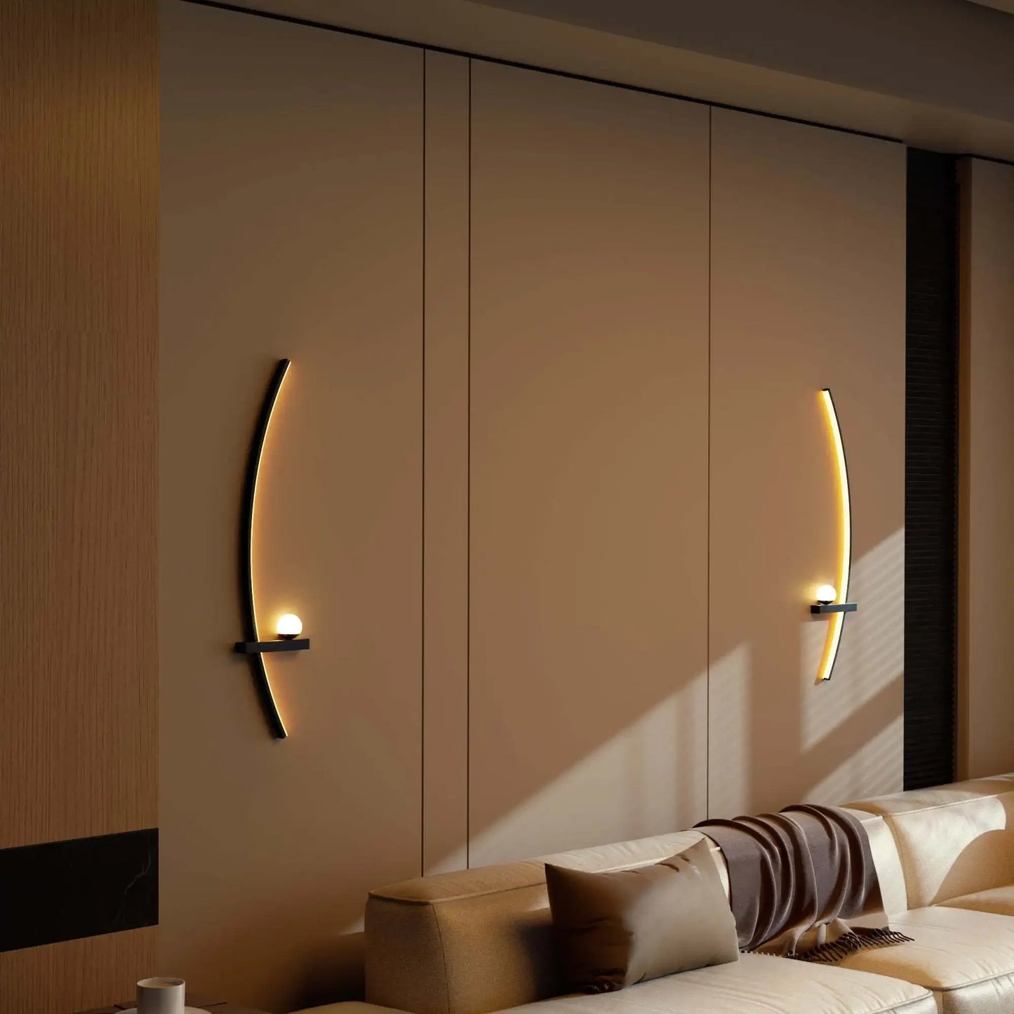 Pair Of Modern Adjustable LED Wall Sconces For Bedroom
