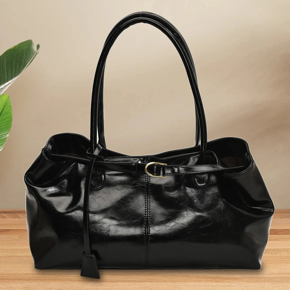 APWIKOGER PU Leather Hobo Handbag Slouchy Top Handle Satchel Bag