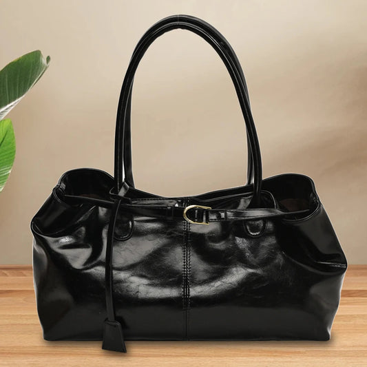 APWIKOGER PU Leather Hobo Handbag Slouchy Top Handle Satchel Bag