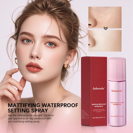 Matte Finish Makeup Setting Spray Waterproof Smudge Transfer Resistant Long All Day Wear Oil Control Face Fixing Mist Non Greasy Cosmetic
