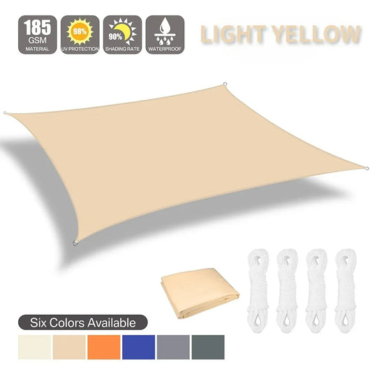 Waterproof Shade Sail Outdoor Canopy For Patio Garden Sun Shelter