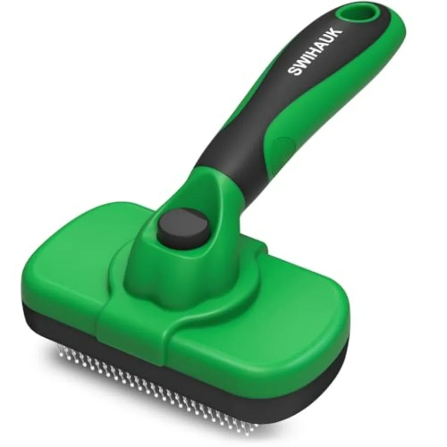 Self Cleaning Slicker Brush for Dogs and Cats Deshedding Tool