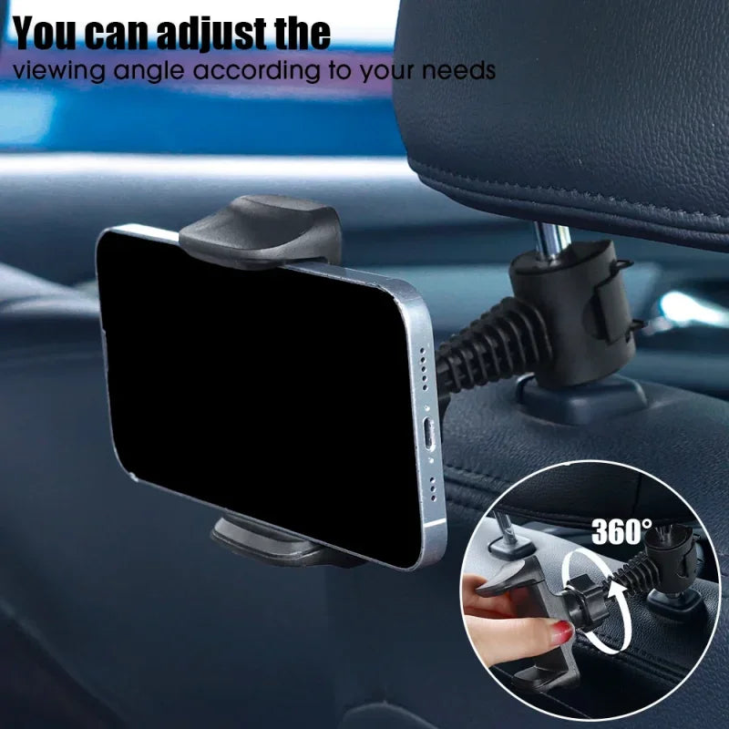 Universal Car Back Seat Headrest Phone Mount For Hands Free