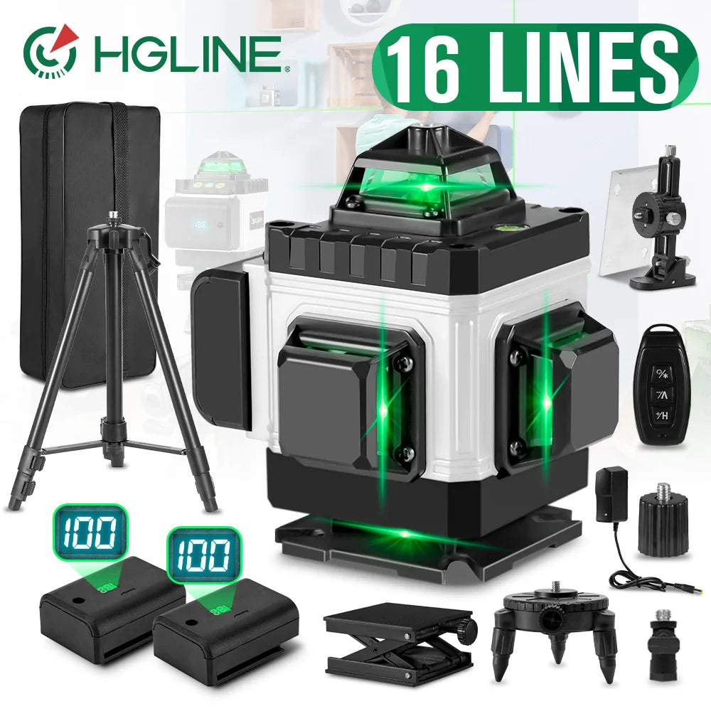 HGLINE 4D 16 Line Laser Level With App Remote Control