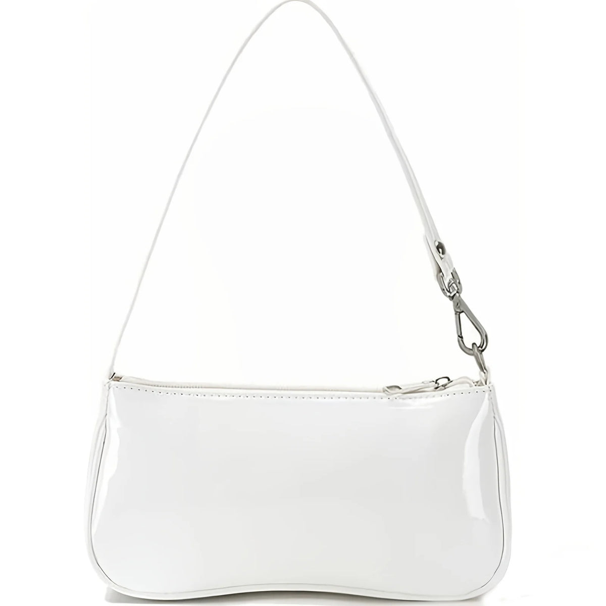 Retro Solid Color PU Leather Shoulder Bag Fashionable Women's Casual Designer Hobo Underarm Bag Handbag