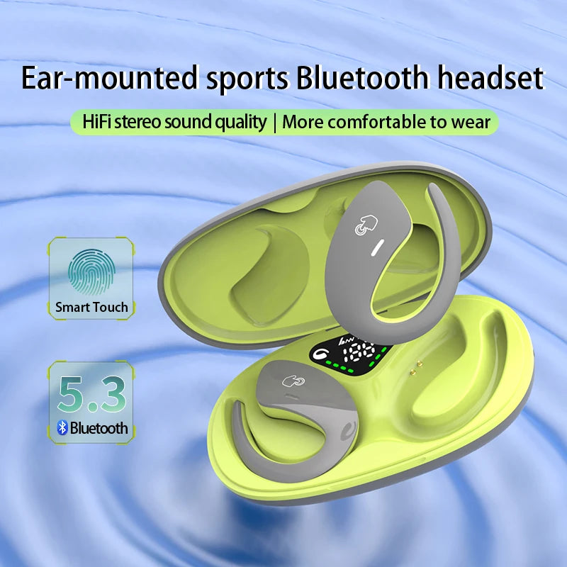 SHUKE Bone Conduction Sports Bluetooth Headset TWS IPX5 Waterproof Earbuds