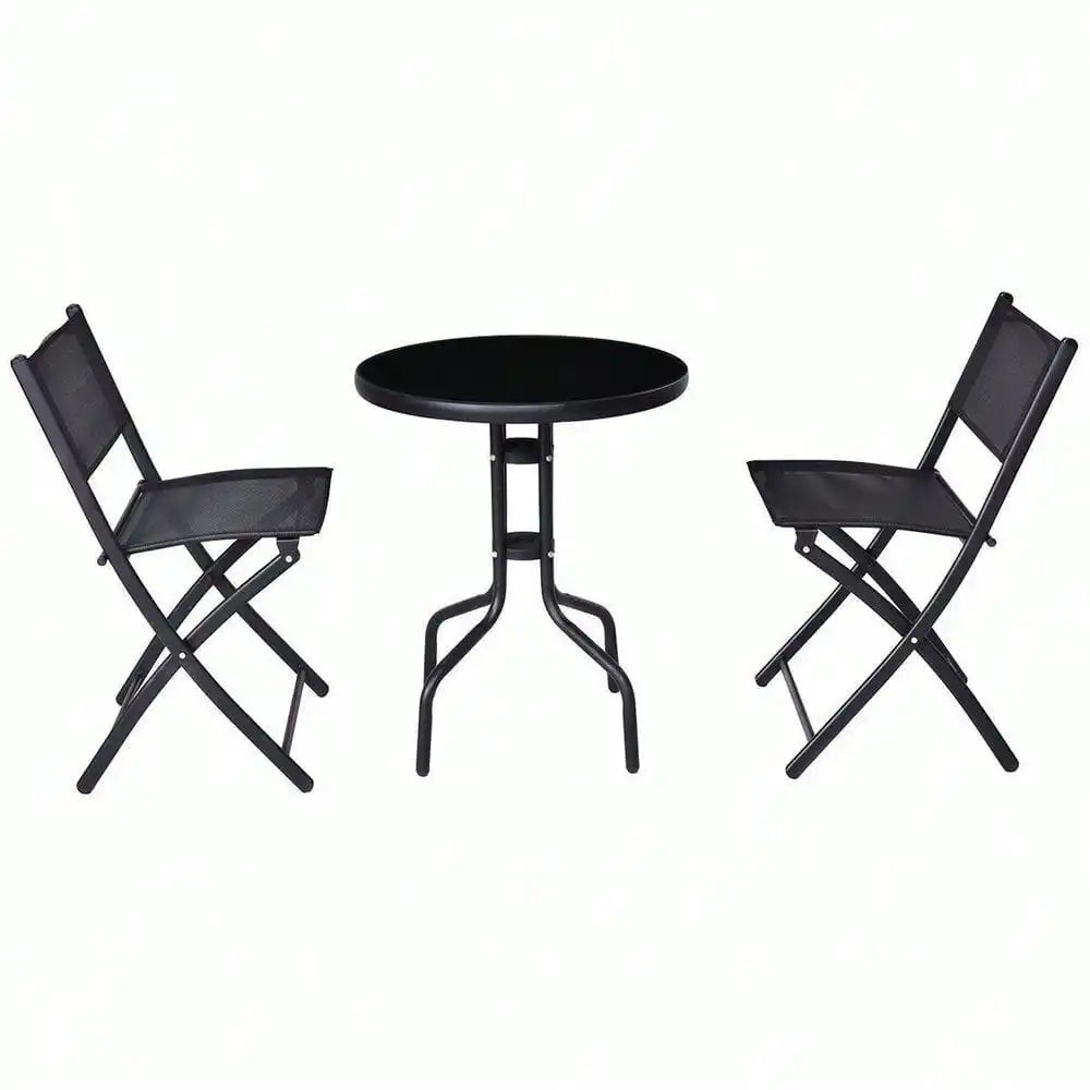 Bistro Set Garden Outdoor Folding Table And Chairs