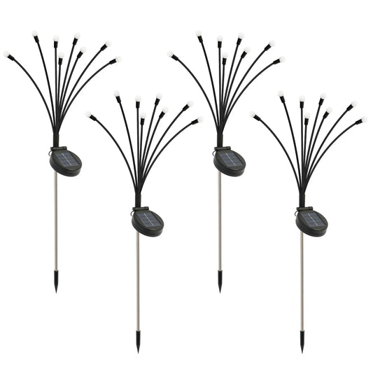 Solar Firefly Led Outdoor Garden Lights Waterproof Pathway Decor