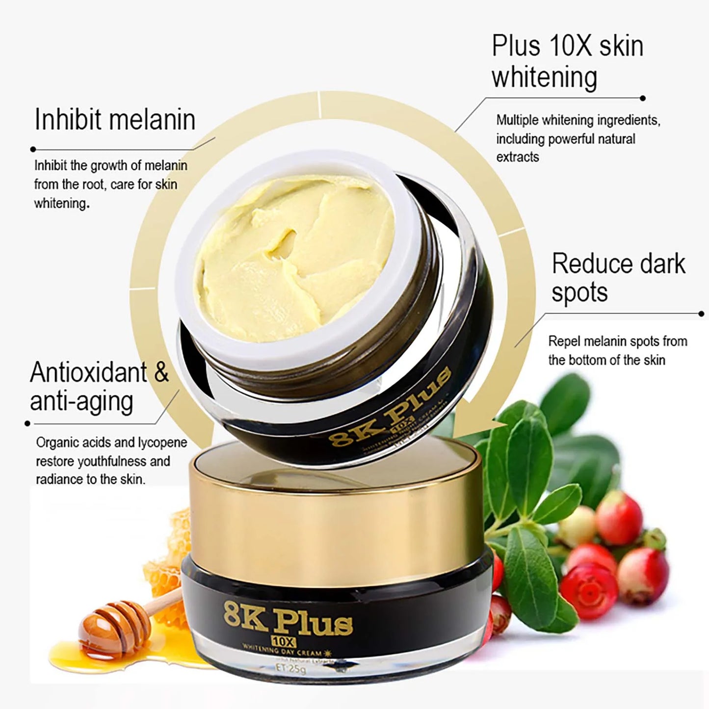 AILKE Whitening Face Cream For All Skin Types With Glutathione
