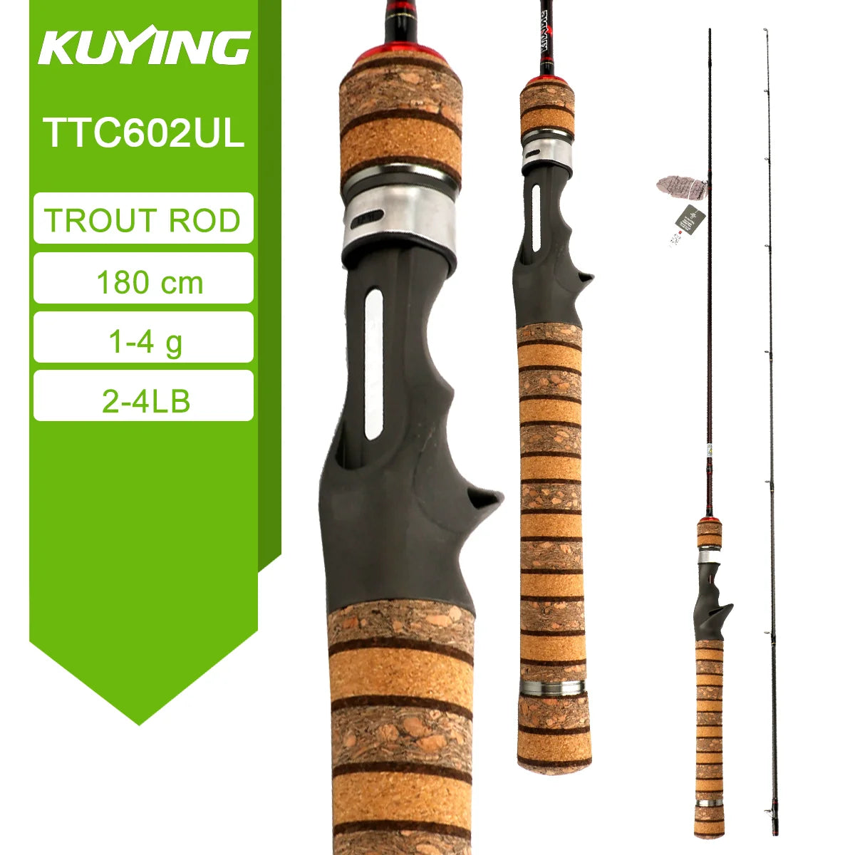 Kuying Teton Spinning Casting Rod 0.8-8g 1-8lb Fuji Parts