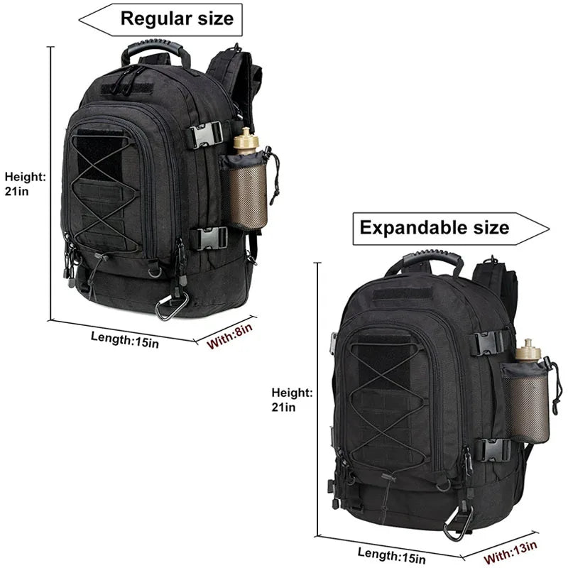 60L Military Tactical Backpack Army Molle Assault Rucksack Outdoor Travel Hiking Rucksacks Camping Hunting mochila hombre - Louie's Joint 