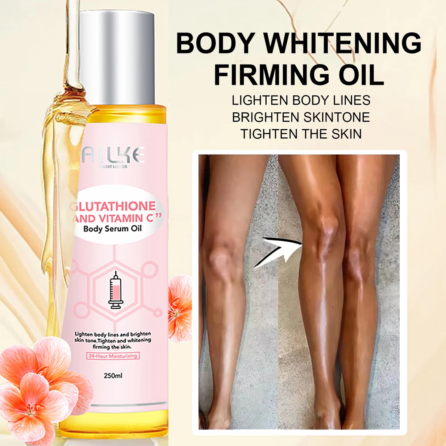 AILKE Whitening Facial Lotion With Vitamin C And Glutathione