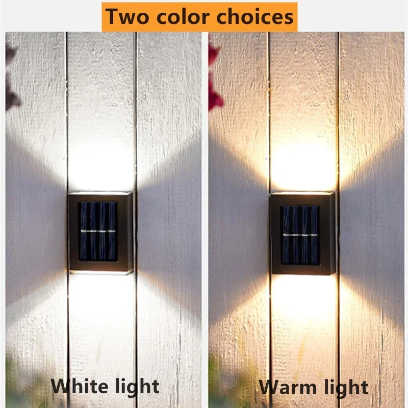 AlliLit Wall Solar LED Lights Waterproof For Outdoor Use