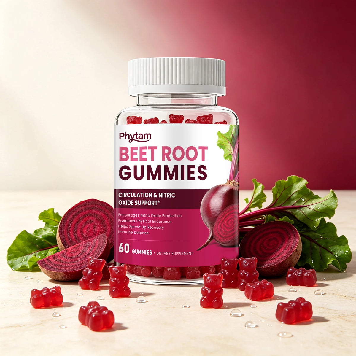 Beetroot Supplement, Antioxidant Daily Wellness Support, Plant‑Based Nutritional Supplement for Overall Body Health