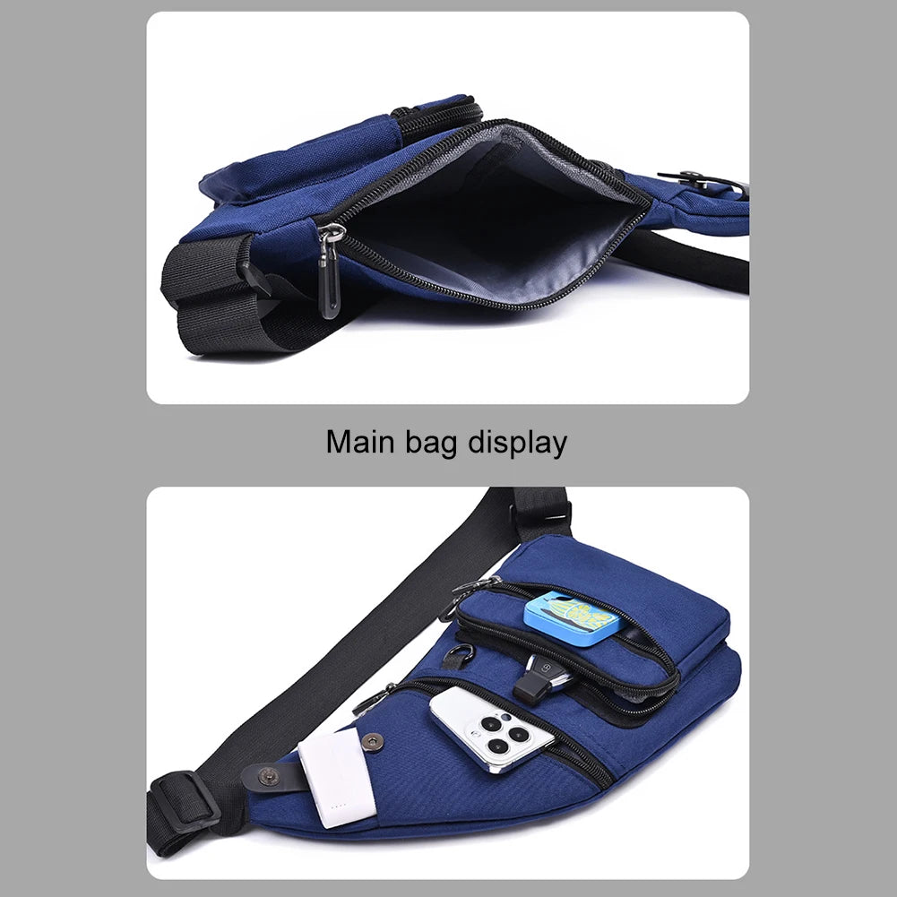 Anti Theft Travel Bag Multifunctional Fanny Pack Large Capacity Casual Waist Pack Adjustable Strap Waterproof for Women Men