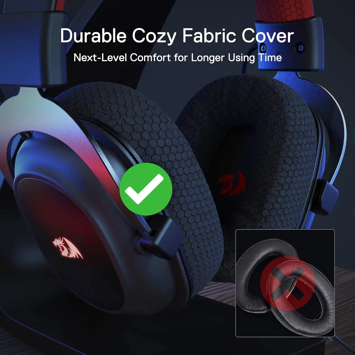 Redragon H510 Pro Zeus X RGB Wireless Gaming Headset With 7.1 Surround Sound