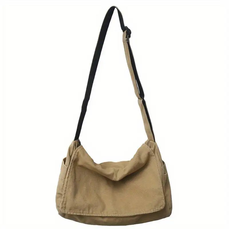 Canvas Messenger Bag for Women Vintage Crossbody Tote - Louie's Joint 