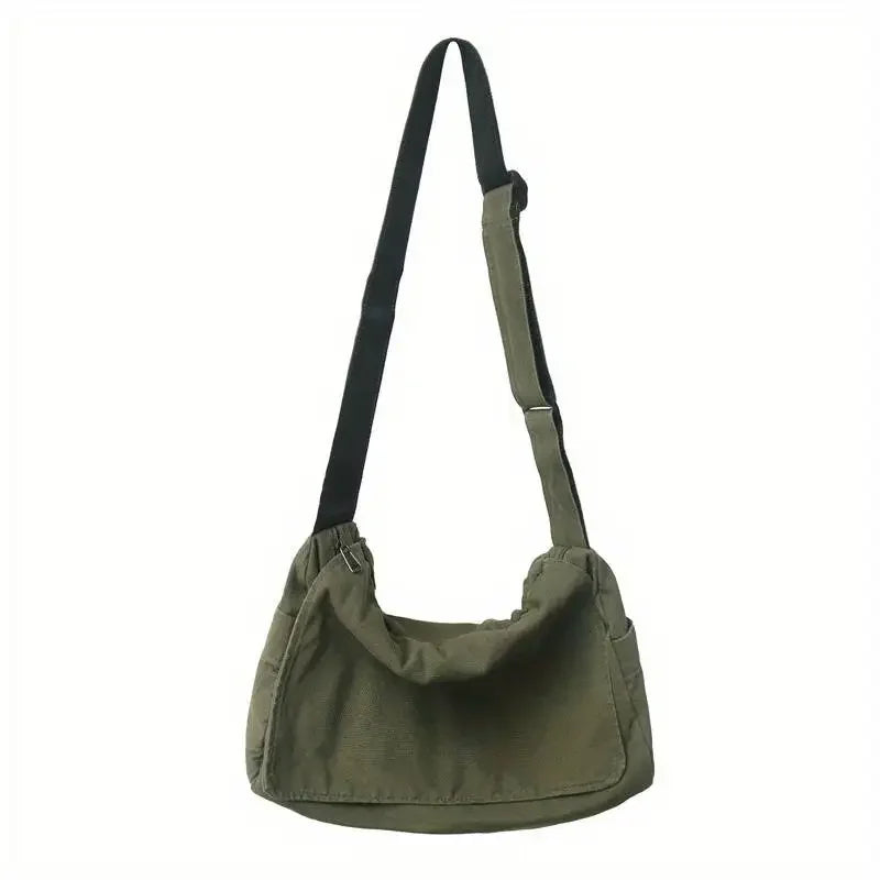 Canvas Messenger Bag for Women Vintage Crossbody Tote - Louie's Joint 