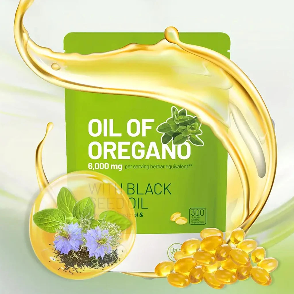 Quit Mood Oregano Oil With Black Seed Oil Capsules