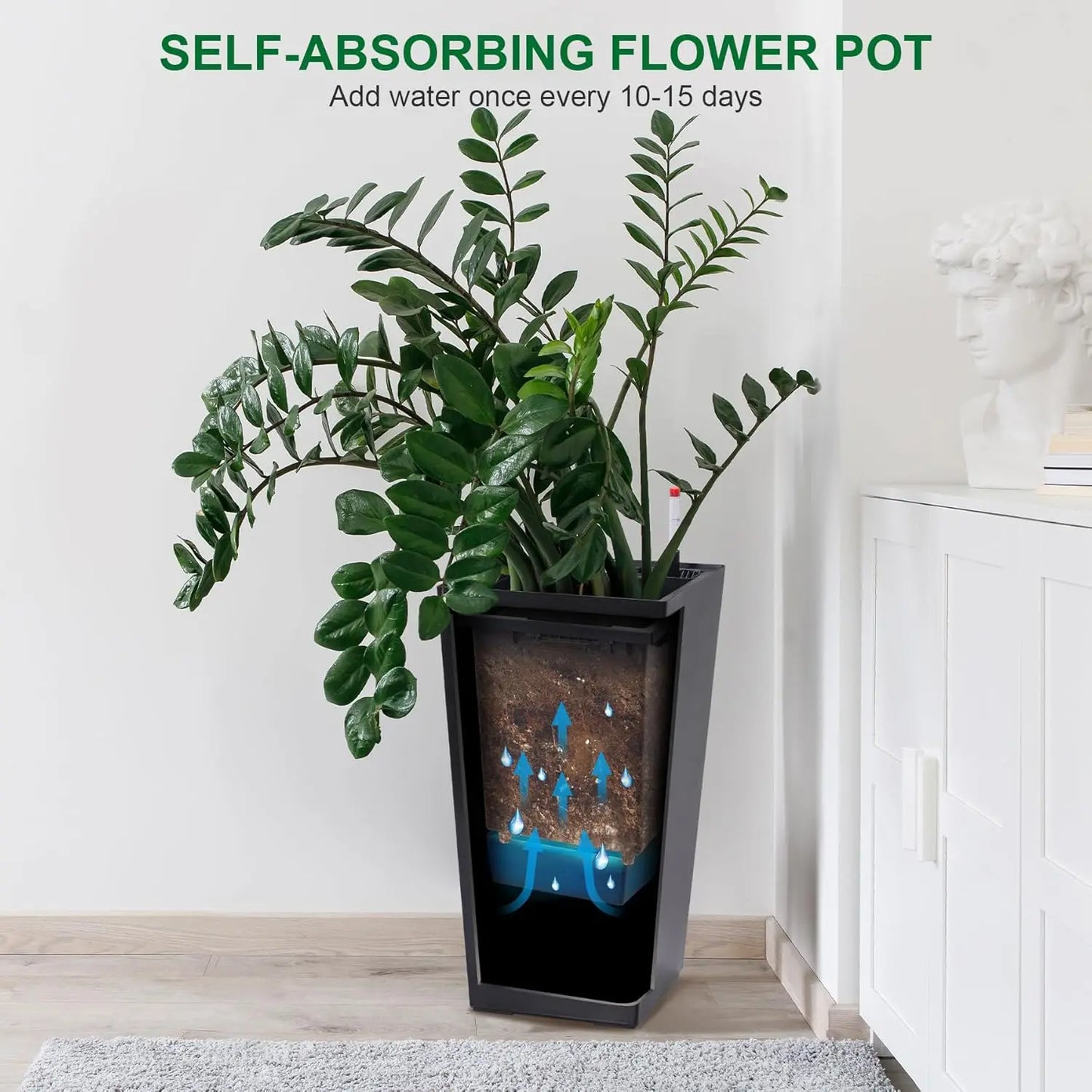 HobbyLane Planter With Shelf Insert For Indoor Outdoor