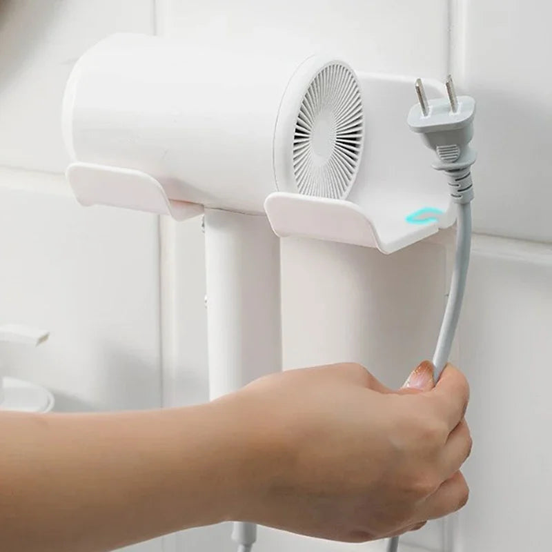 Hair Dryer Holder Wall Dryer Cradle Straightener Stand Hairdryer Organizer Box Toilet Blower Holder Shelf Bathroom Accessories - Louie's Joint 