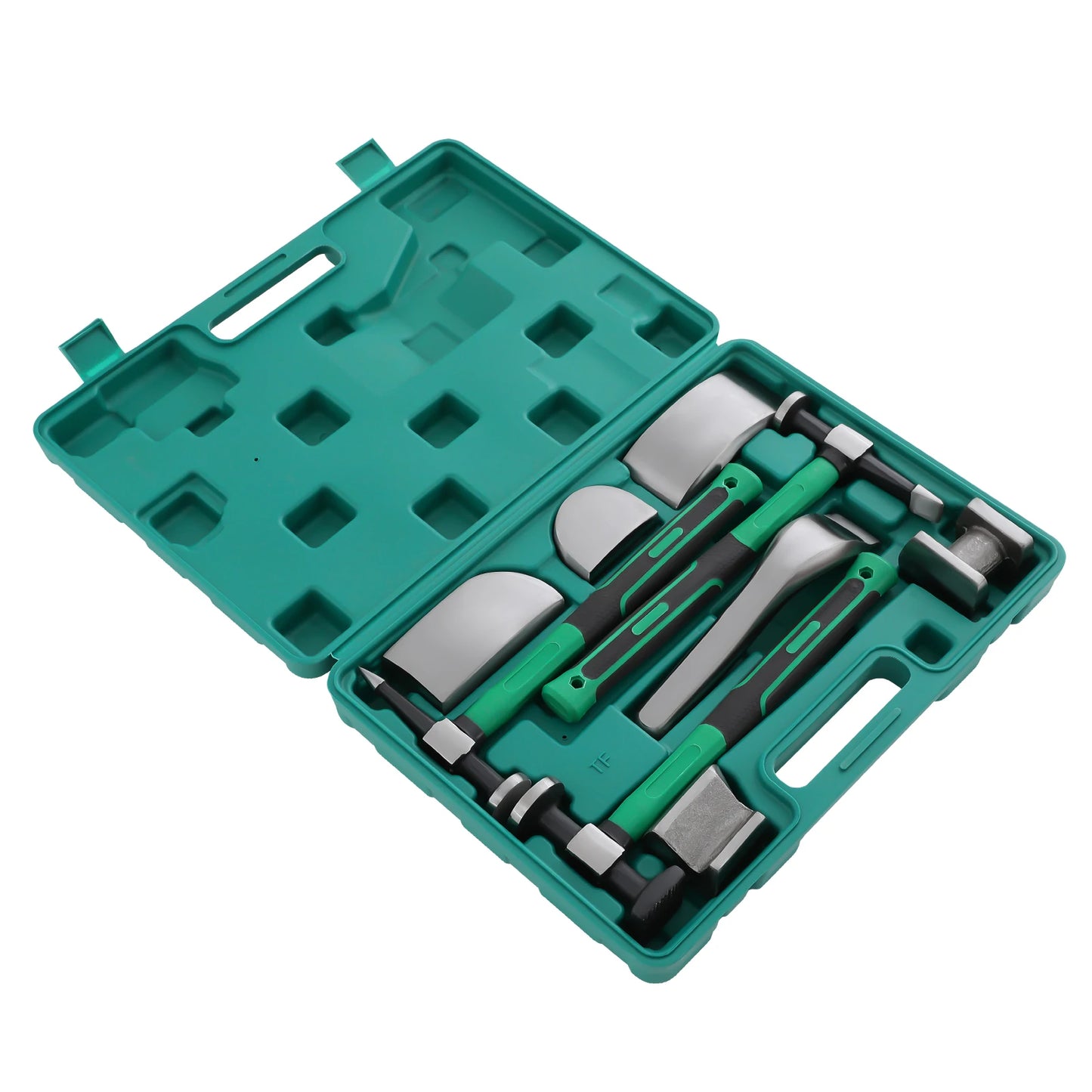 Car Dent Repair Tool Kit 9 Piece Set With Steel Sheet Metal Hammers