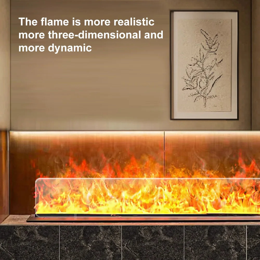 AFLYEVER Intelligent Water Replenishment 3D Atomizing Fireplace