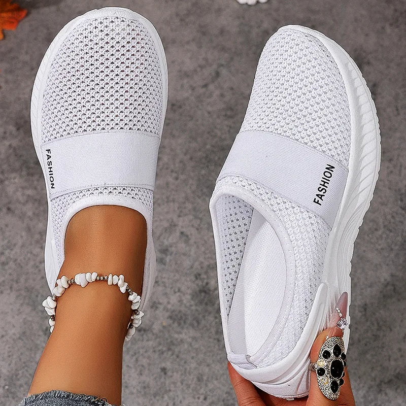 Lightweight Women's Mesh Slip On Shoes For Comfortable Casual Walking