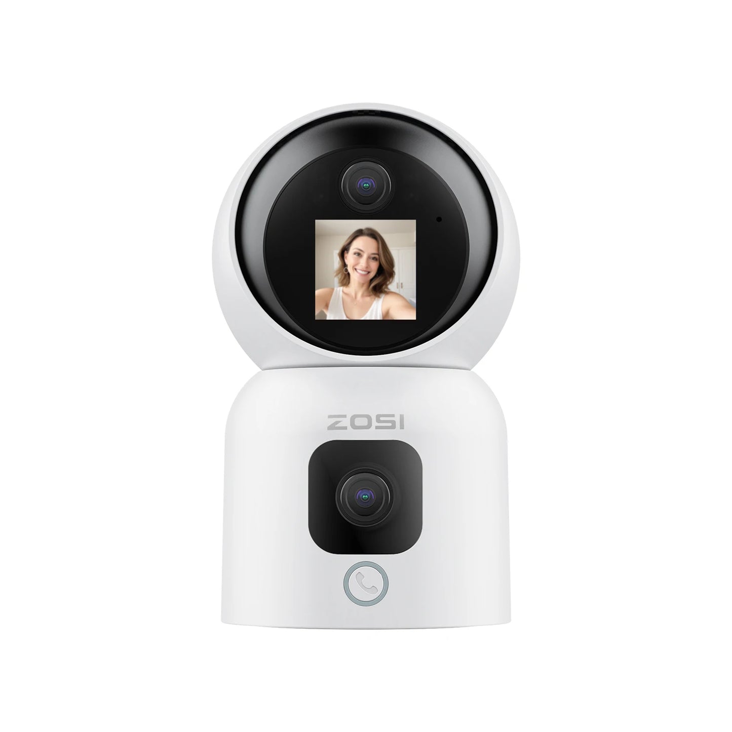 ZOSI 360° Smart Home Security Camera PTZ Auto Tracking Baby Monitor AI Panoramic HD Night Vision Indoor WiFi Surveillance Camera - Louie's Joint 