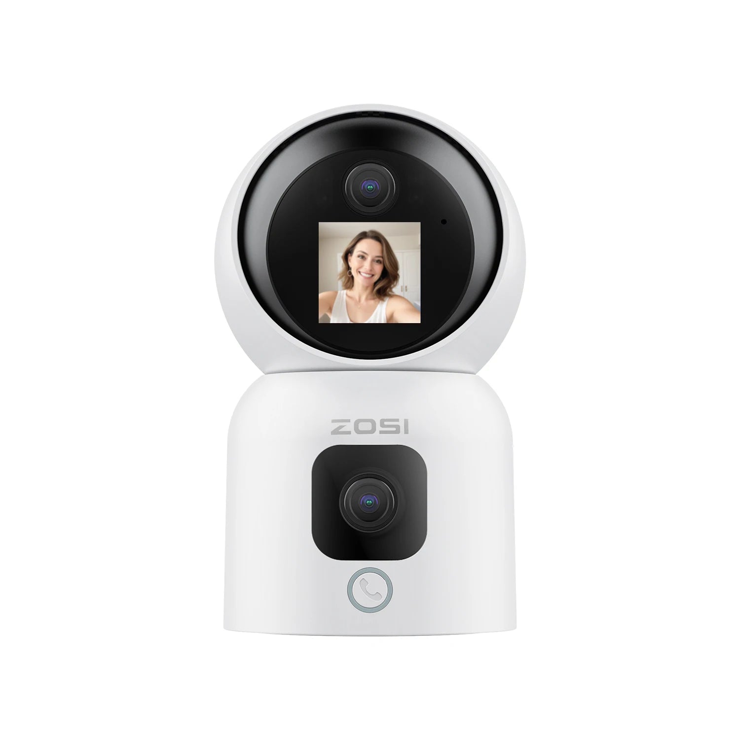 ZOSI 360° Smart Home Security Camera PTZ Auto Tracking Baby Monitor AI Panoramic HD Night Vision Indoor WiFi Surveillance Camera - Louie's Joint 