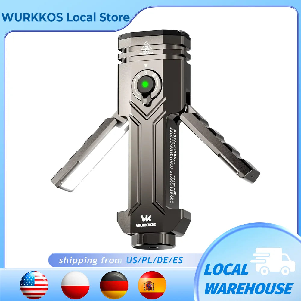 Wurkkos HD02 LED Camping Lamp 800 Lumen Rechargeable Searchlight