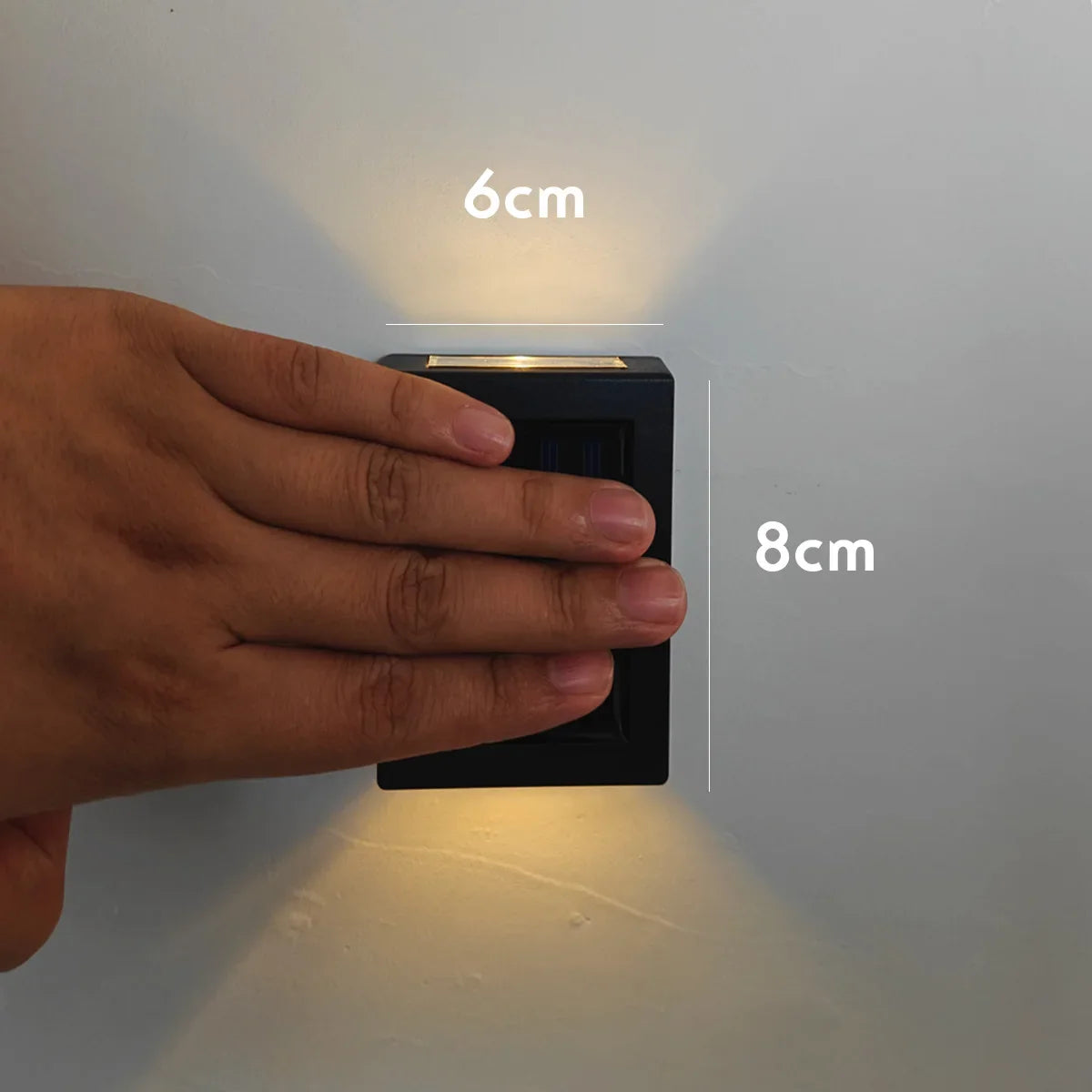 AlliLit Wall Solar LED Lights Waterproof For Outdoor Use