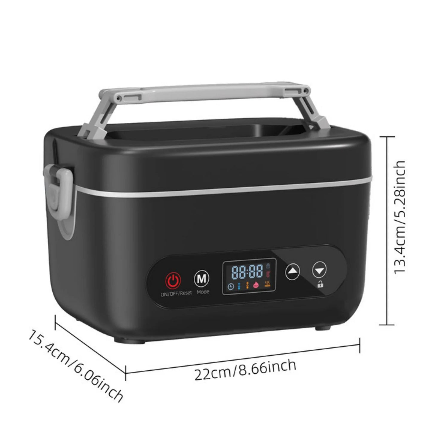 12000mAh Wireless Lunch Box With Five Sided Heating Temperature Control