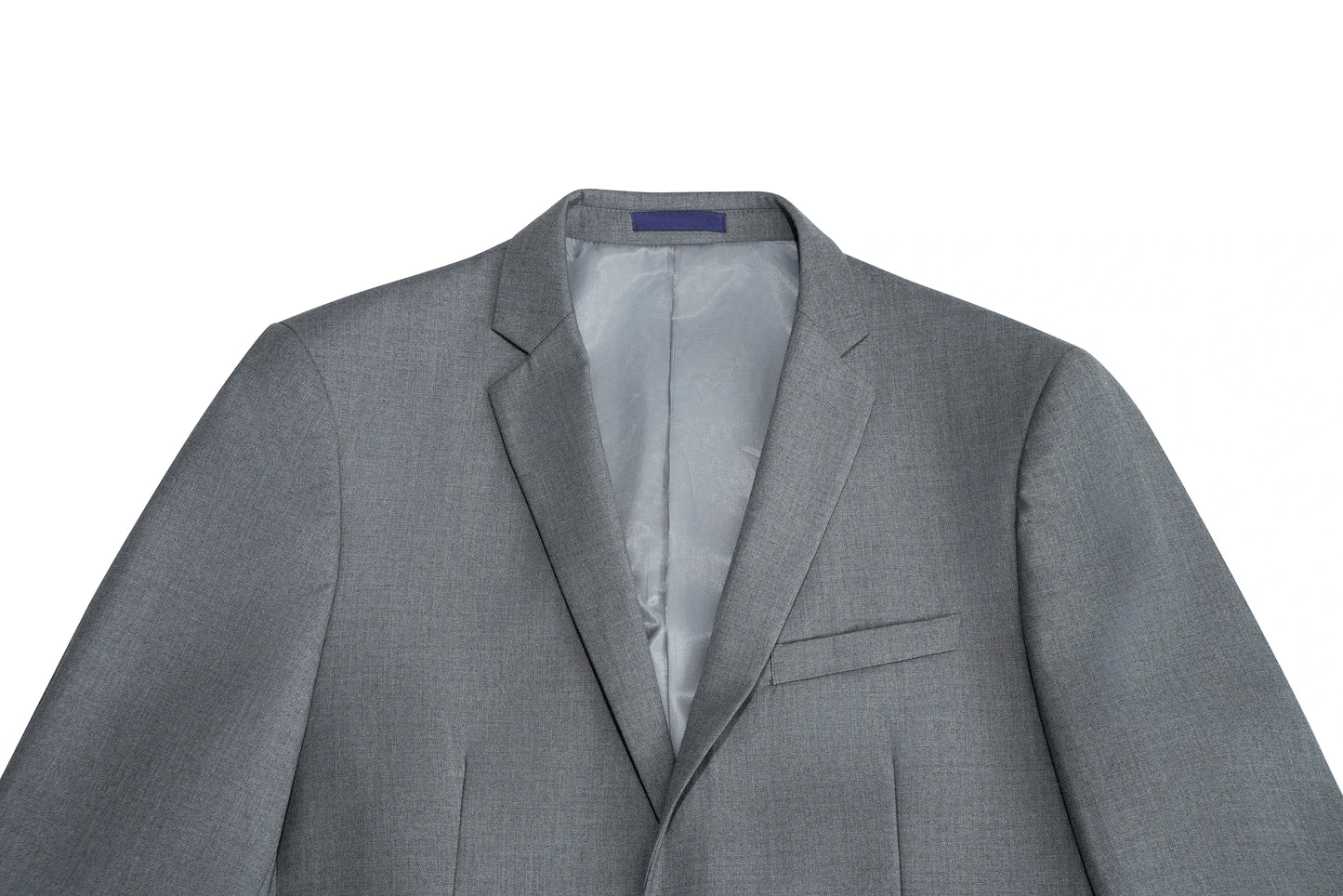3pcs Men's Classic Solid Color Suit Set Long Sleeve Blazer with Button Details Non-Stretch Fabric Regular Fit for All Seasons