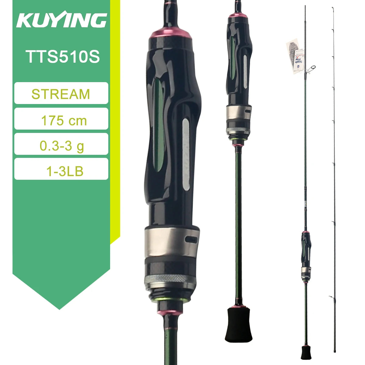 Kuying Teton Spinning Casting Rod 0.8-8g 1-8lb Fuji Parts