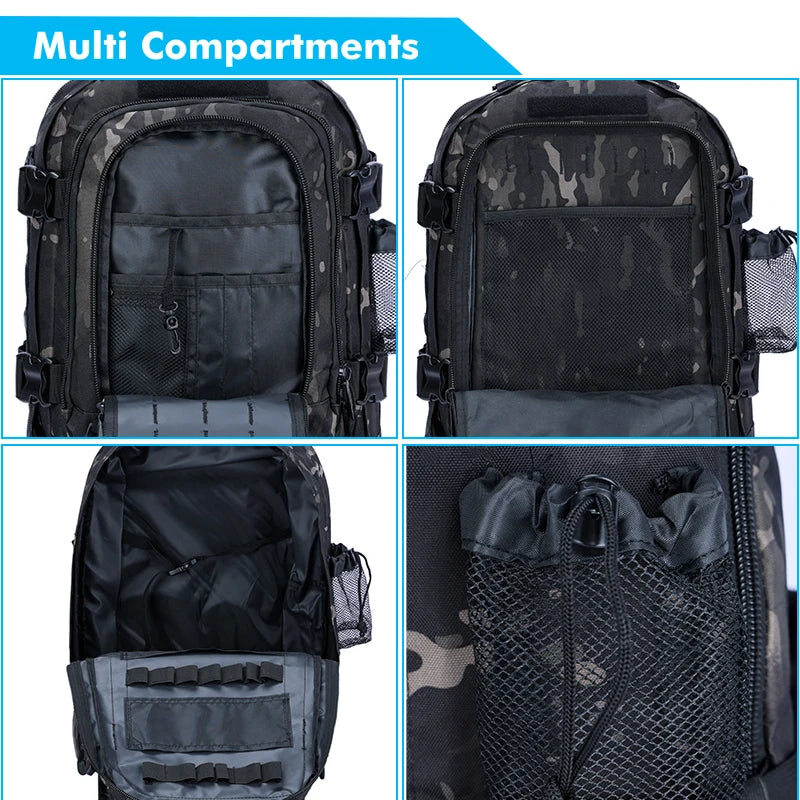 Tactical Backpack Military Molle Assault Pack for Hiking and Travel