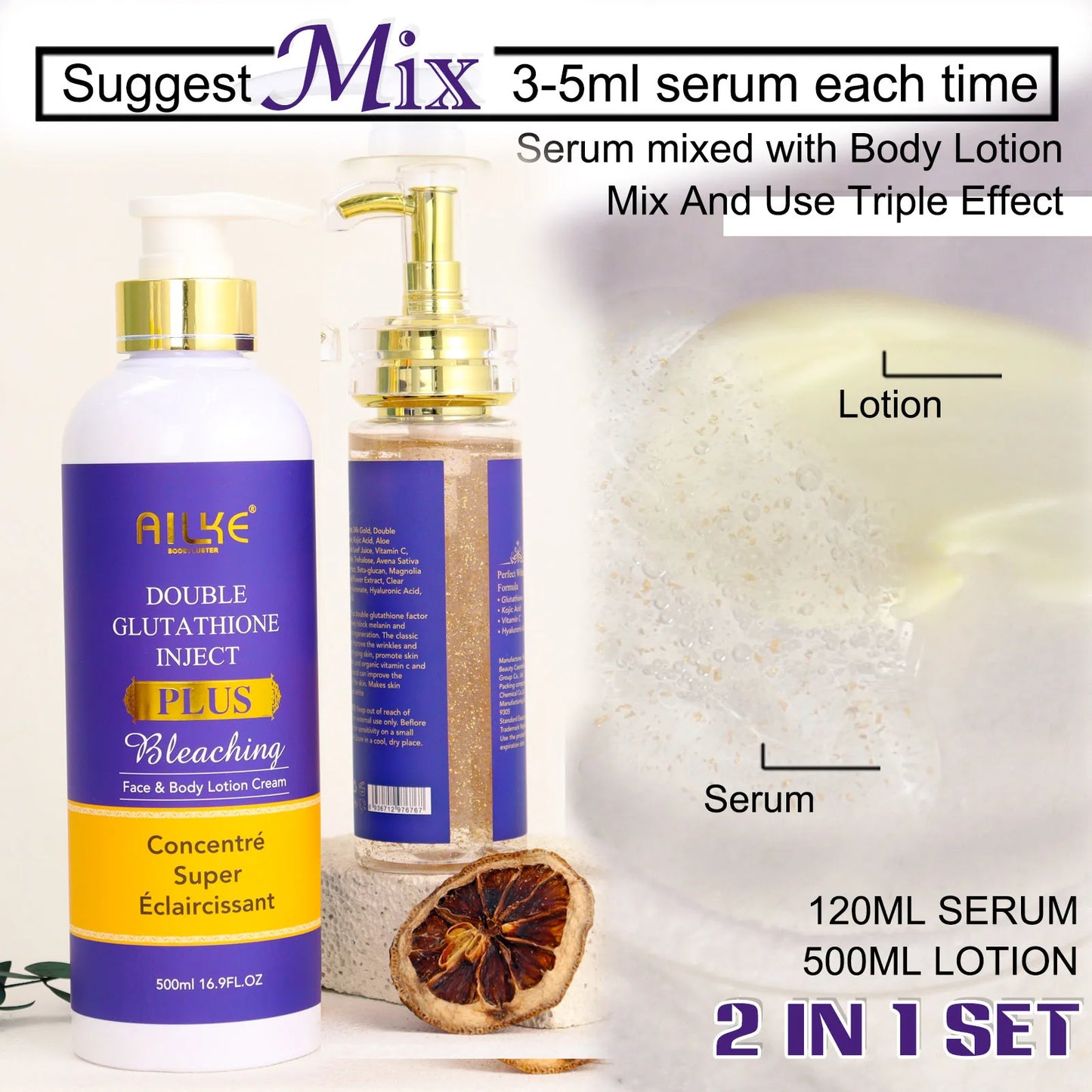 AILKE Brightening Body Milk For Uneven Skin Tone And Whitening