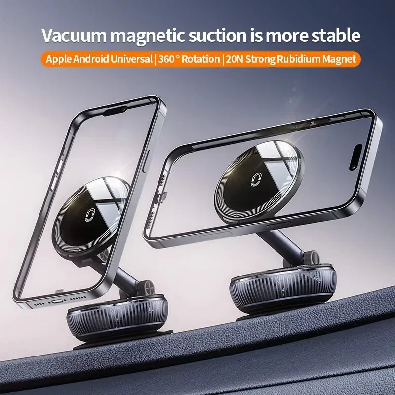 Vacuum Magnetic Phone Holder Stand With MagSafe Suction Mount
