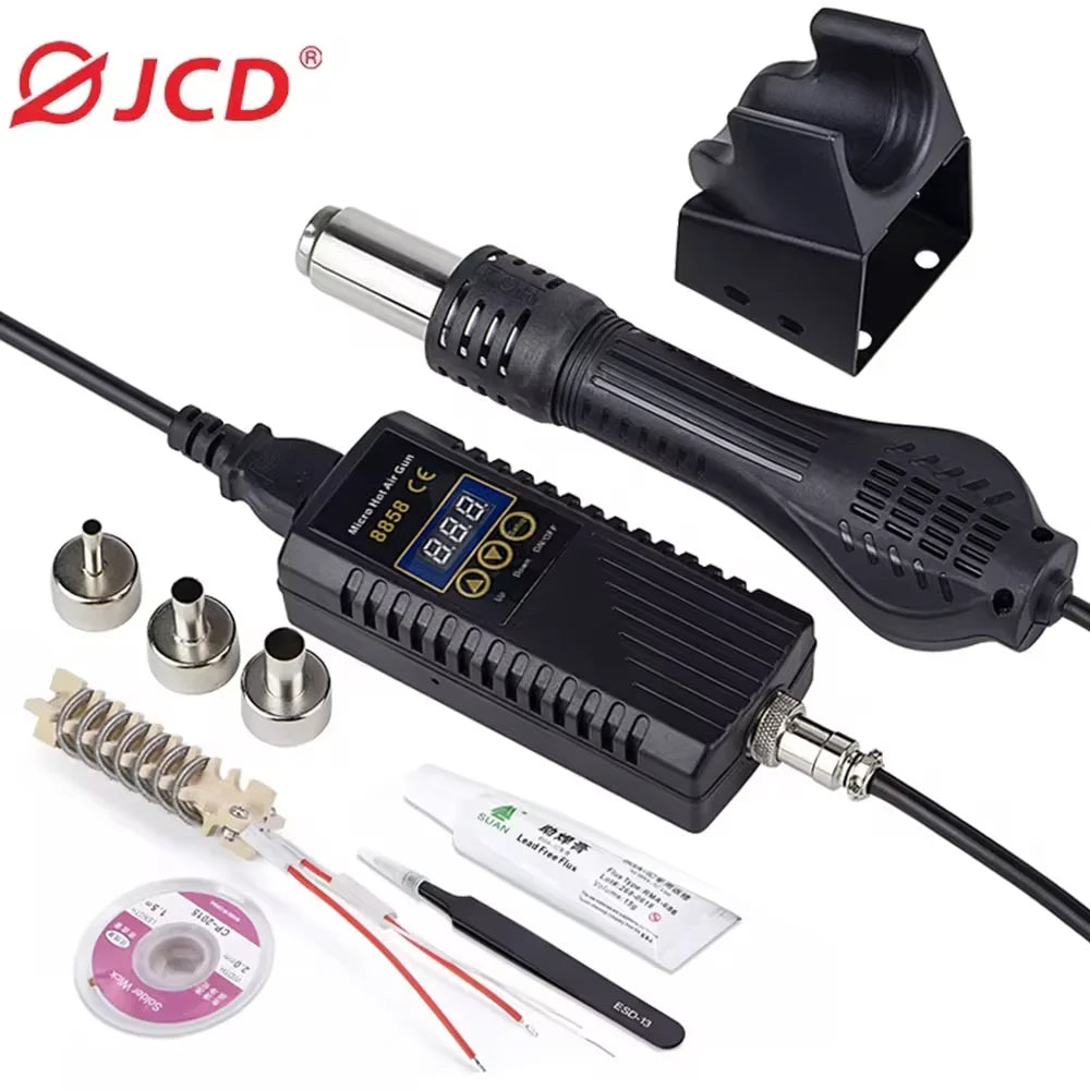 JCD 8858 Micro Hot Air Gun 750W Soldering Rework Station