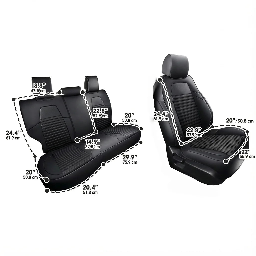 Honda CRV Custom Fit Seat Covers Waterproof Leather Full Set
