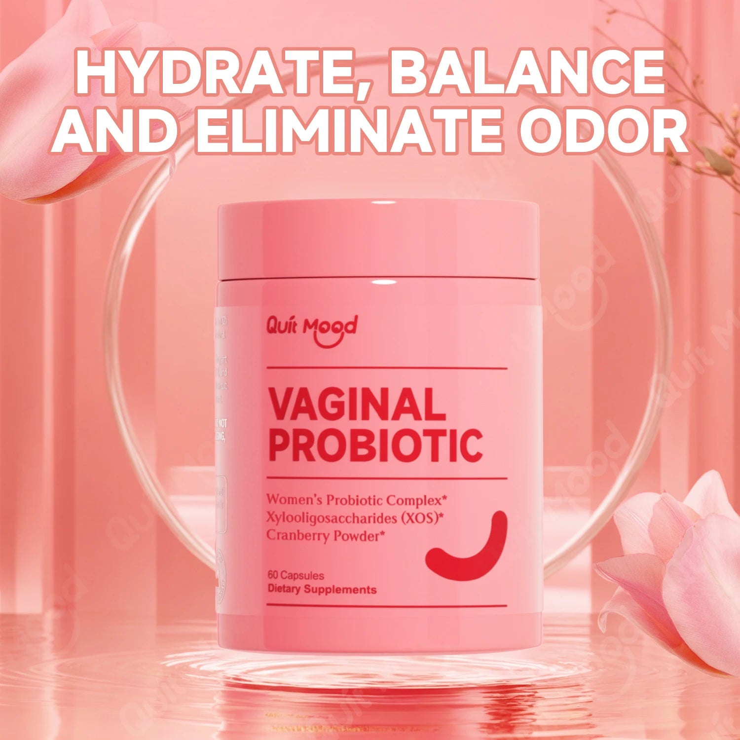 Probiotics for Women PH Balance with Prebiotics and Lactobacillus Probiotic Blend - Promote Healthy Odor and Flora - Louie's Joint 