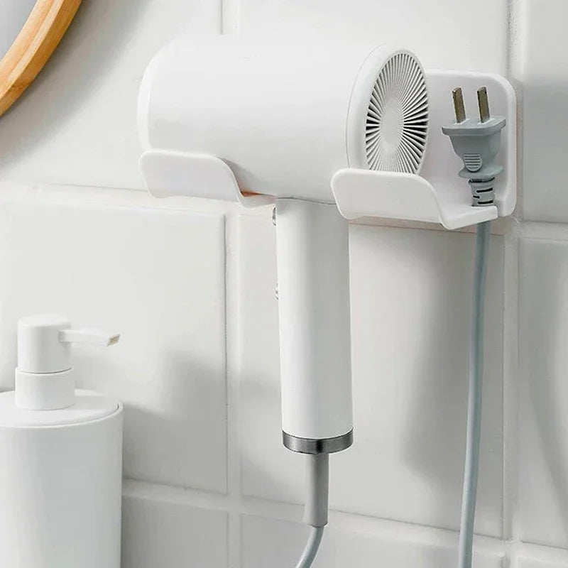 Hair Dryer Holder Wall Dryer Cradle Straightener Stand Hairdryer Organizer Box Toilet Blower Holder Shelf Bathroom Accessories - Louie's Joint 
