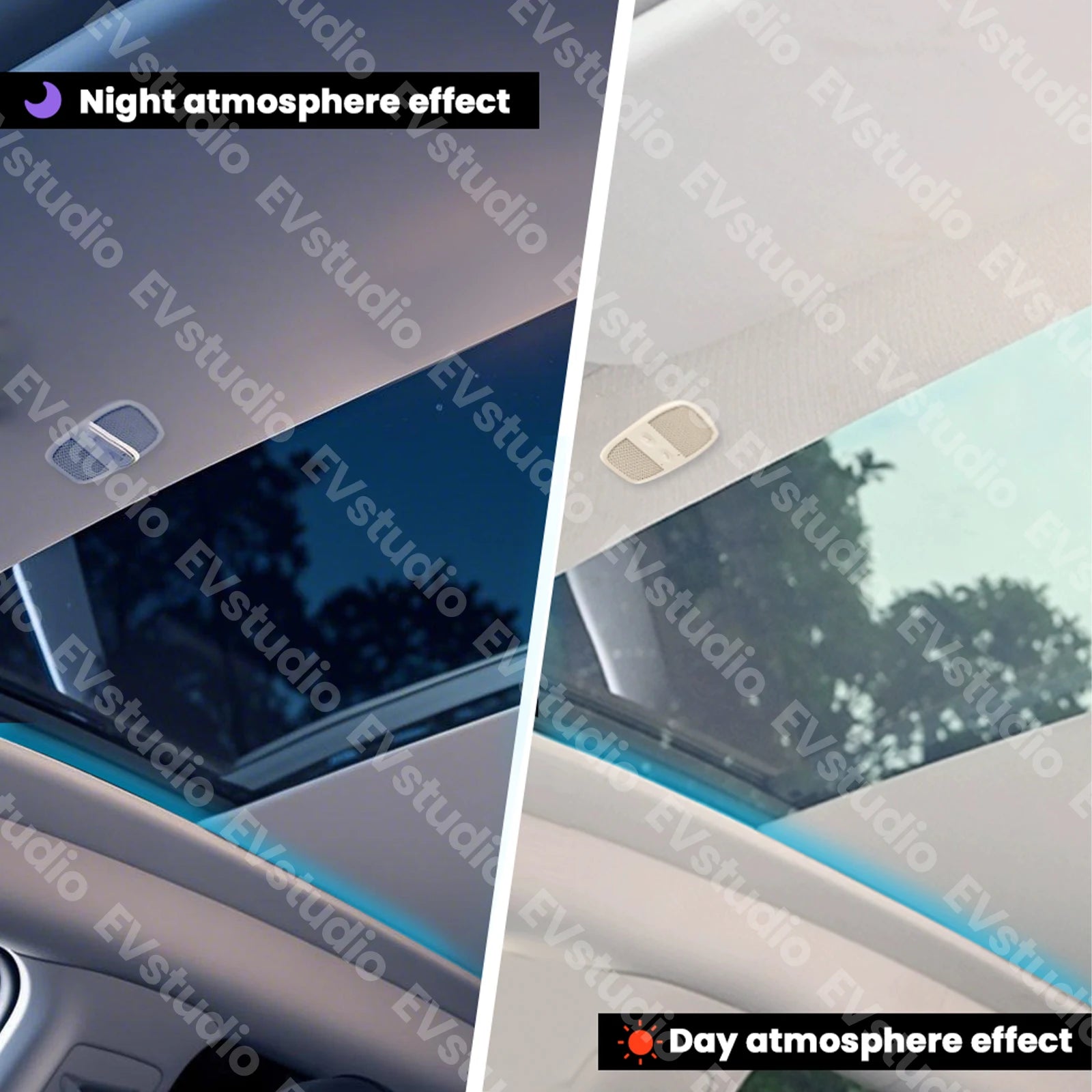 Smart Voice Control Electric Power Sunshade for Tesla Model Y/Y Juniper 2026 Integrated Retractable Sun Visor with Ambient Light - Louie's Joint 