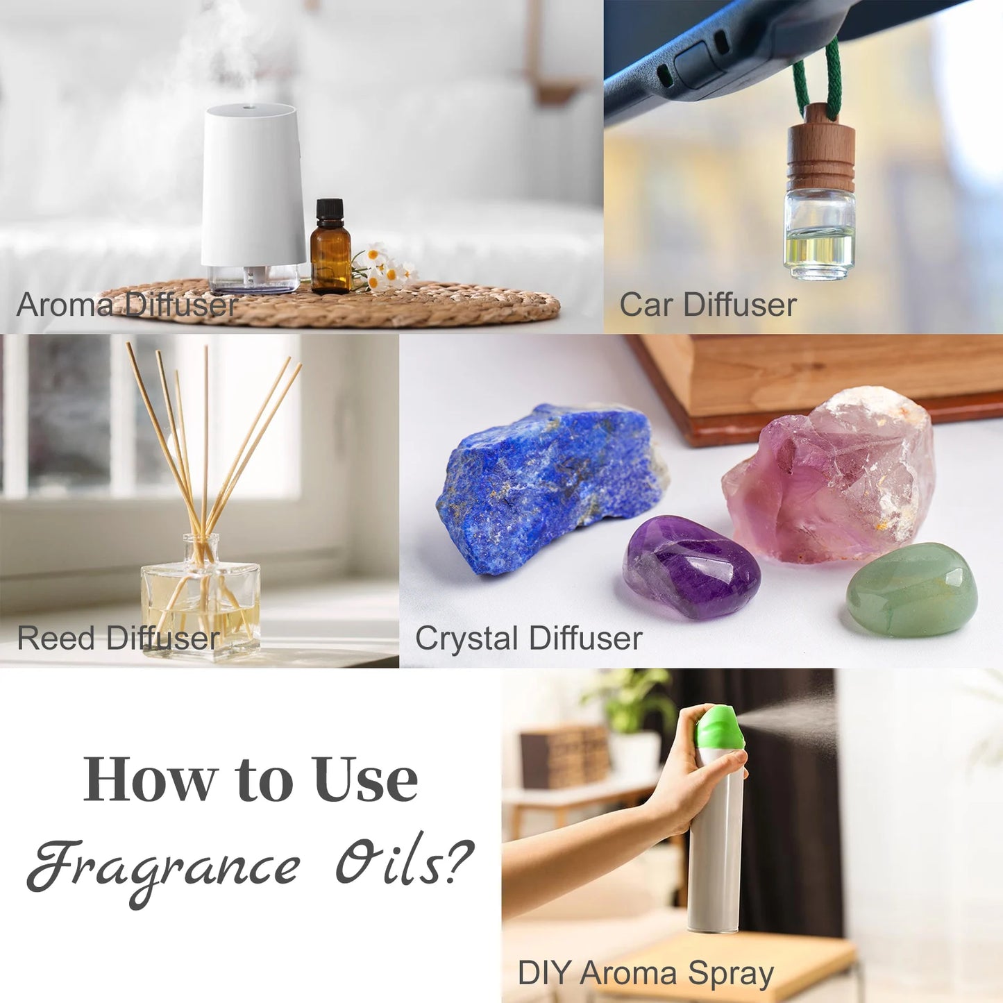 MAYJAM White Musk Baby Powder Almond Vanilla Scent Diffuser Oil
