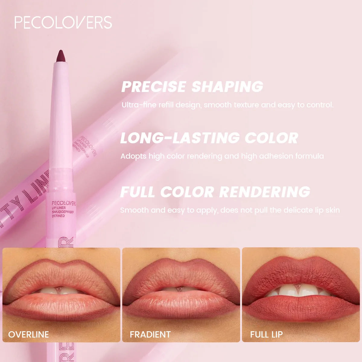 12PCS/SET Matte Lip Liner Set, Creamy Long-Wear Lip Pencil, 12 Rich Buildable Colors, Smooth Application, Ideal for Lipstick Base and Contouring, Travel-Friendly Lip Makeup Essentials