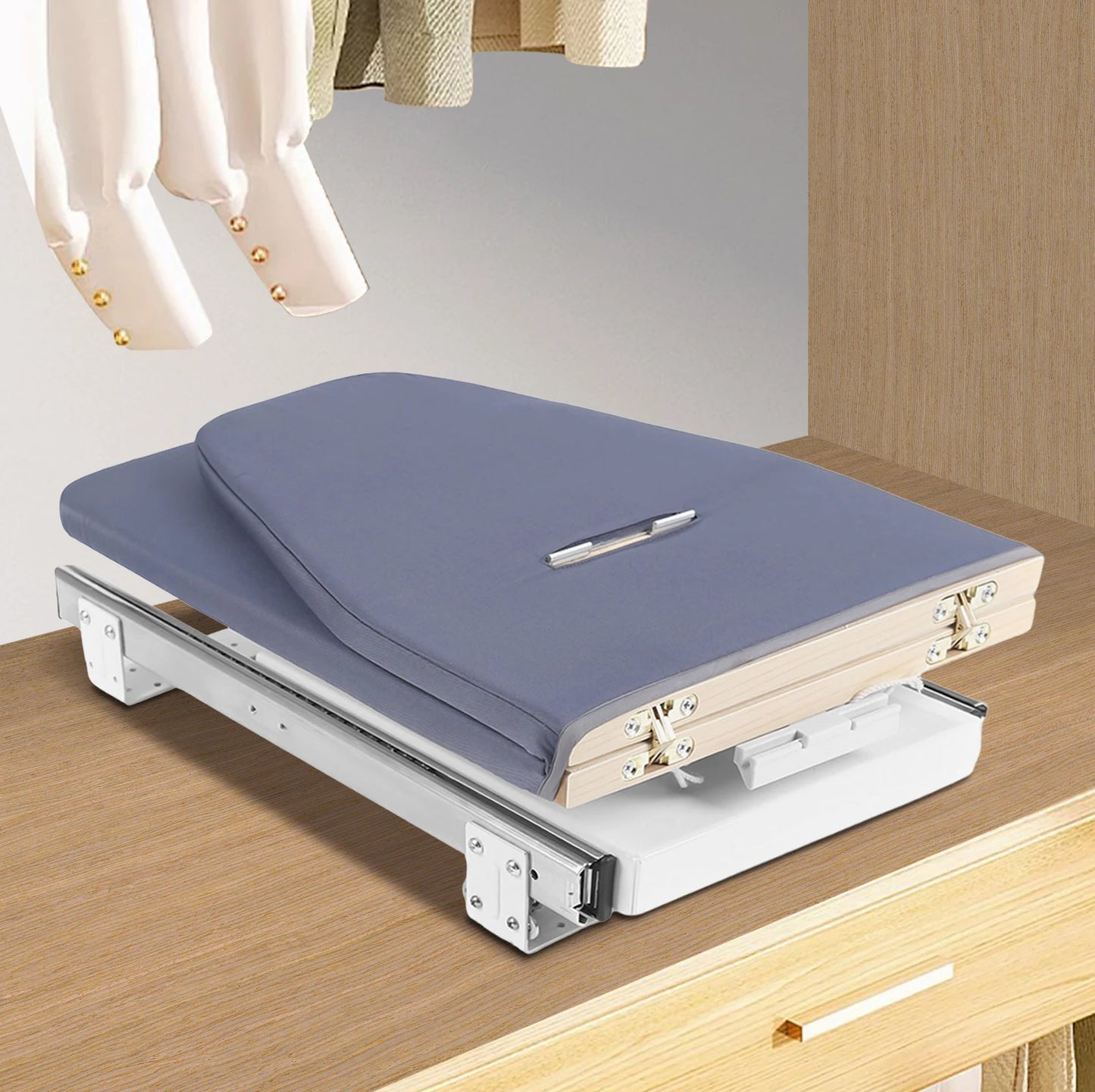Retractable Ironing Board For Cabinet With Pull Out