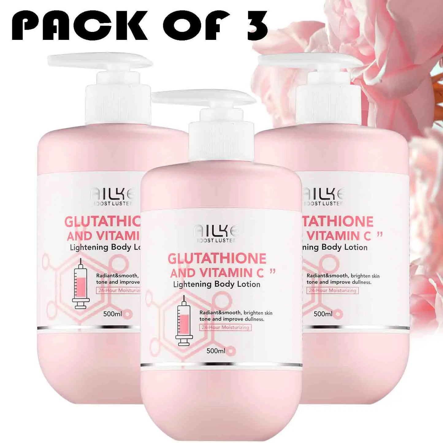 AILKE Whitening Facial Lotion With Vitamin C And Glutathione