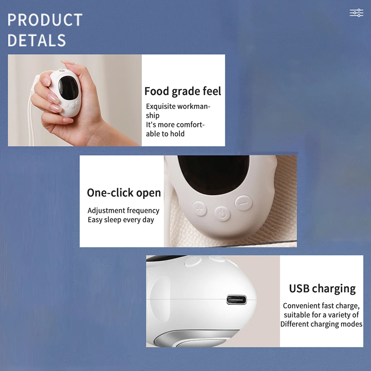 Cloud Prime Handheld Sleep Aid Device Relieve Insomnia Instrument Help Sleep Night Anxiety Therapy Relaxatio Pressure Relief Sleep Device For Christmas And New Year Gifts
